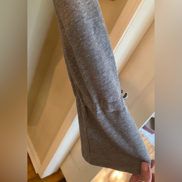 grey & gray | size small | adorable gray sweatshirt with ties on arm/wrist area - Picture 4 of 7